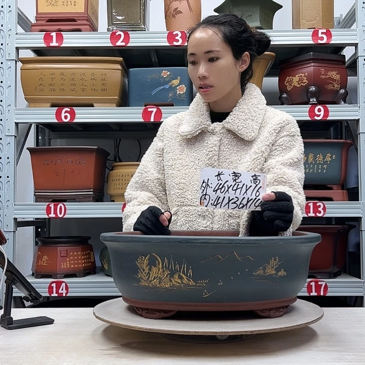 紫砂花盆紫砂花盆