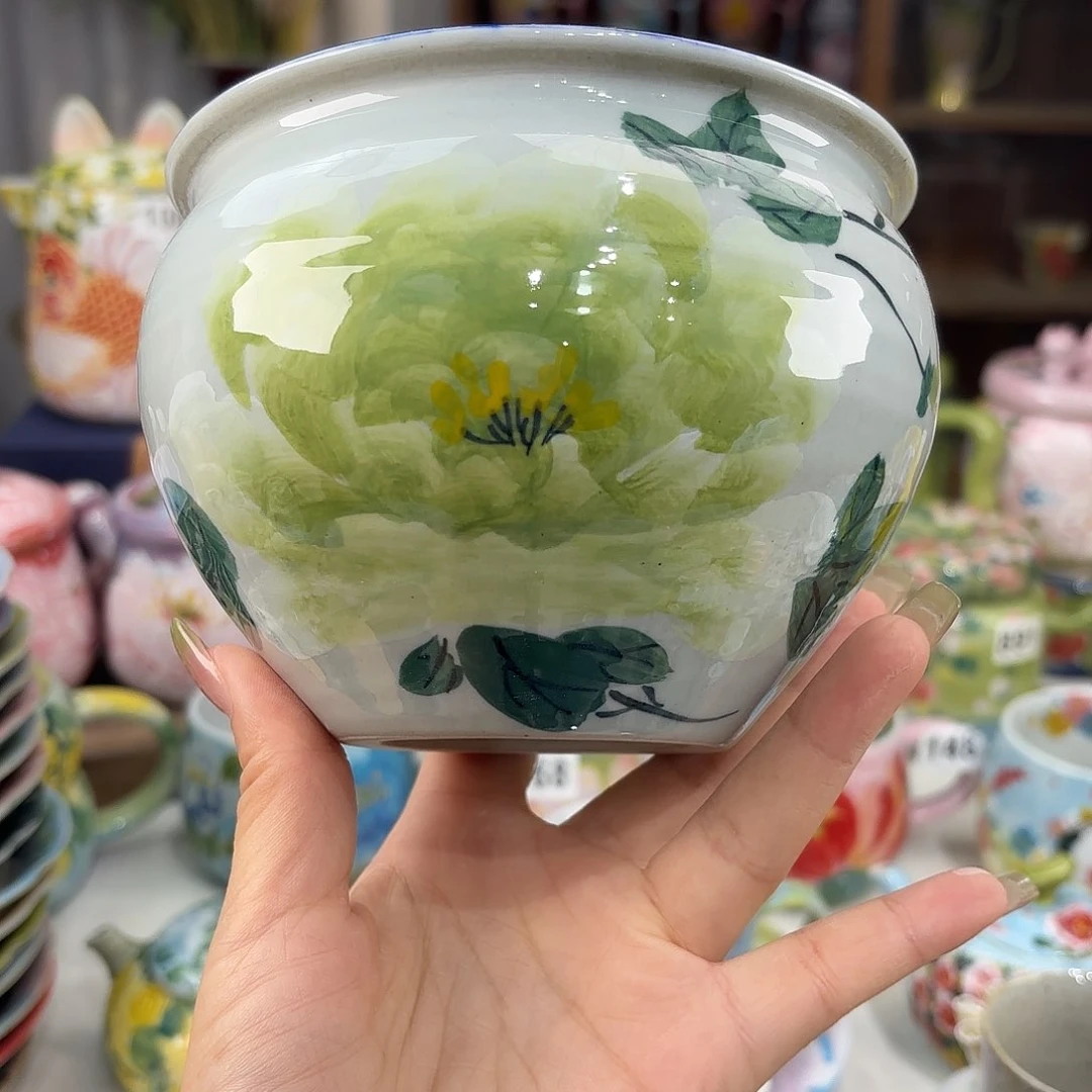 景德镇手绘高温釉下彩陶瓷茶具