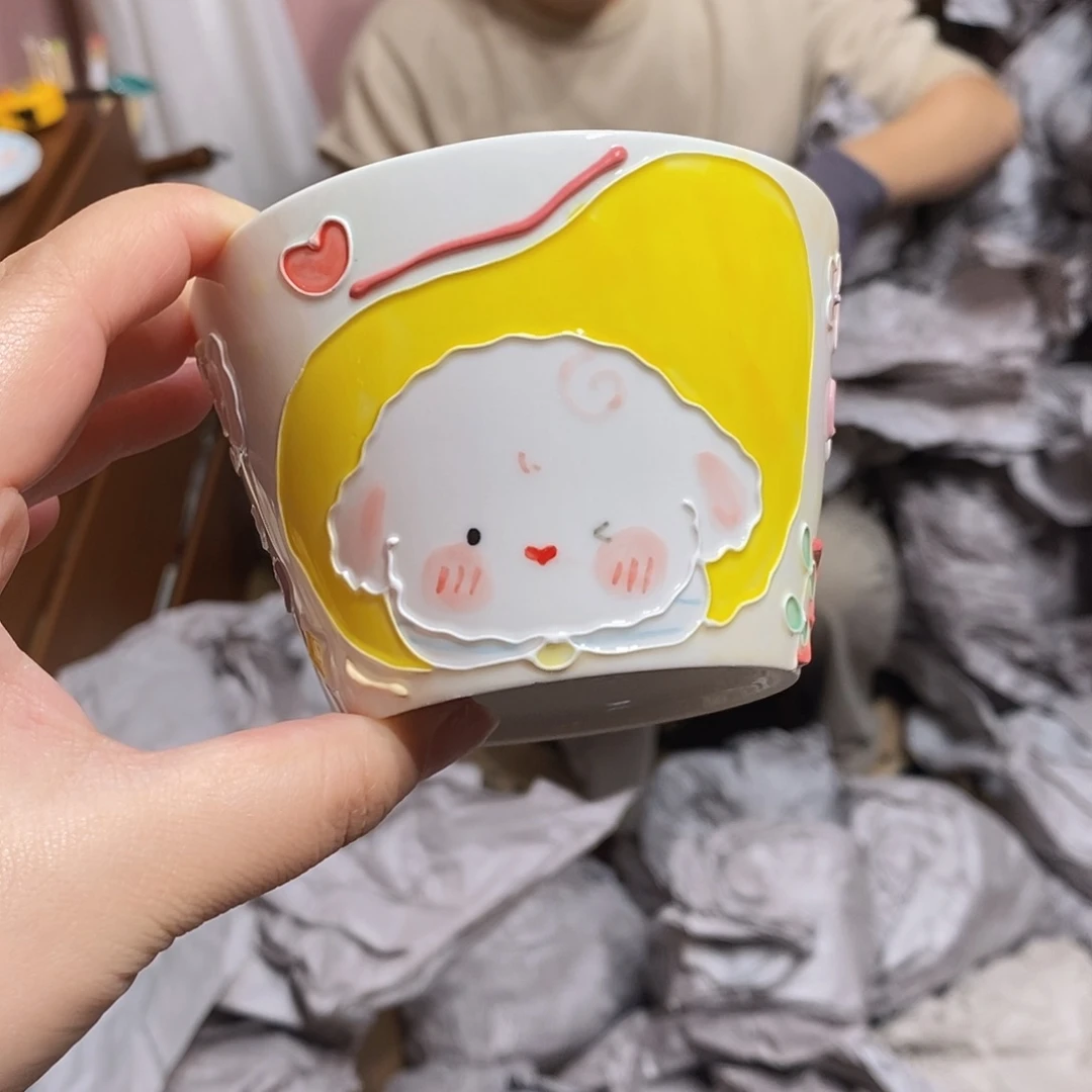 陶瓷景德镇手作小茶碗