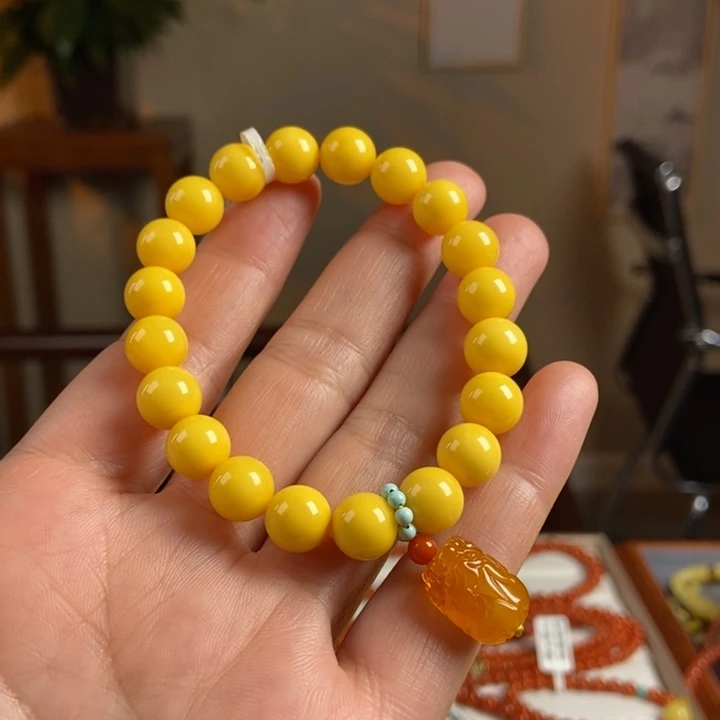 琥珀手链未镶嵌蜜蜡手串9