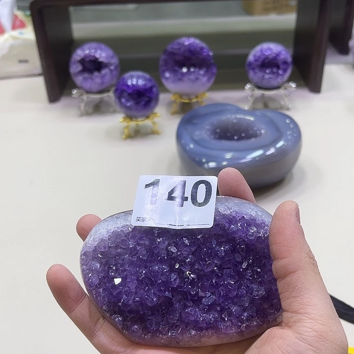 紫晶摆件未镶嵌摆件140