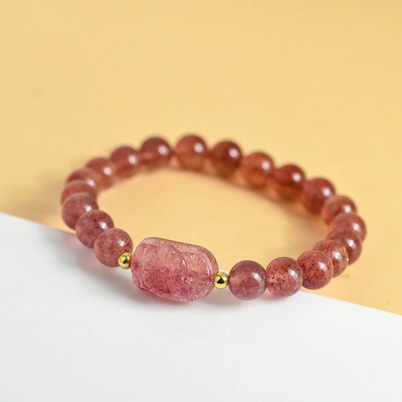 桃桃系列之草莓金手串