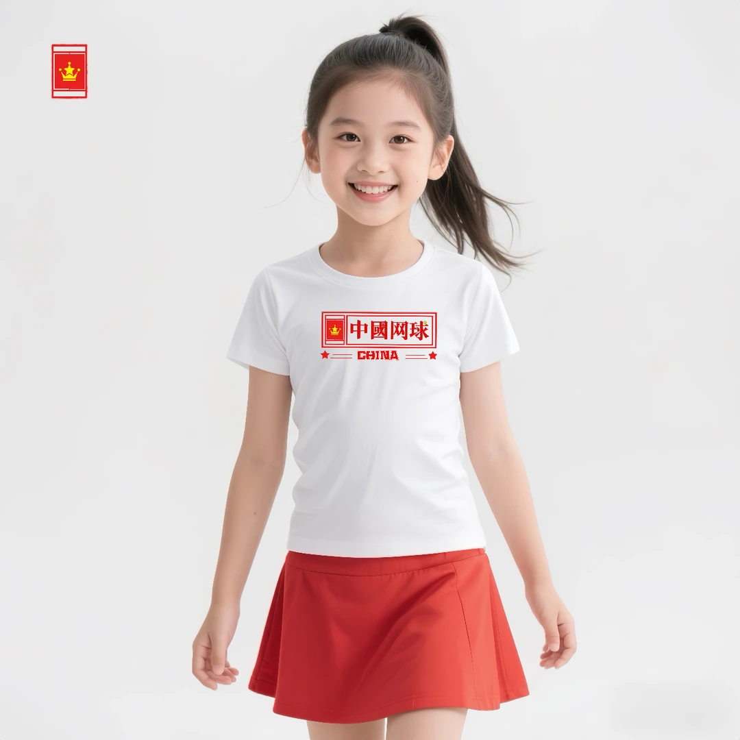 布士达中国网球少年T恤（女孩）