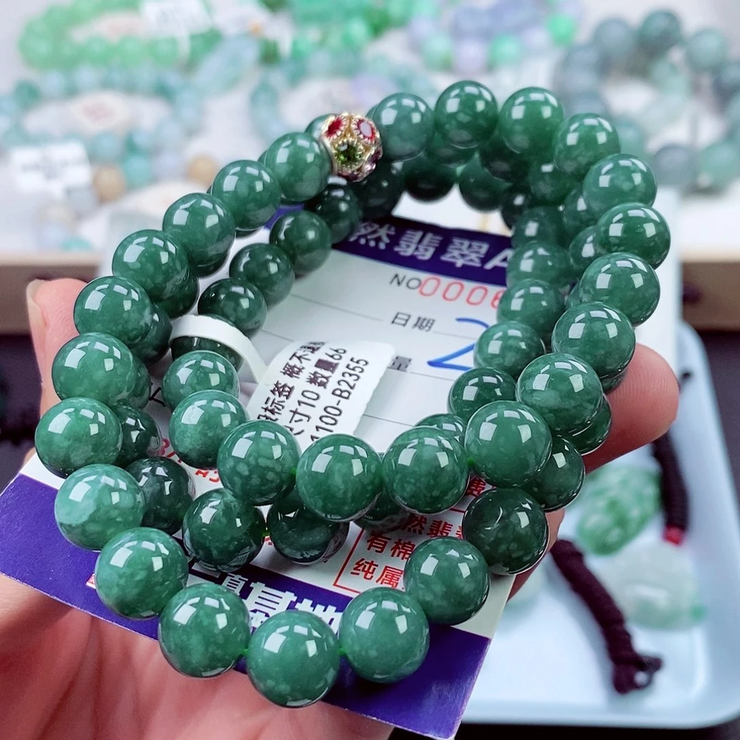 翡翠未镶嵌毛衣链