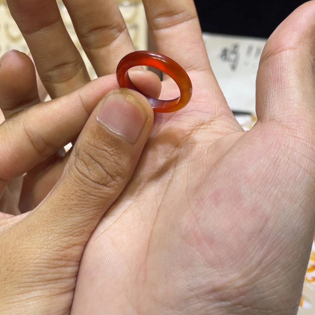 玛瑙/玉髓未镶嵌戒指84号港19 默认瑕疵