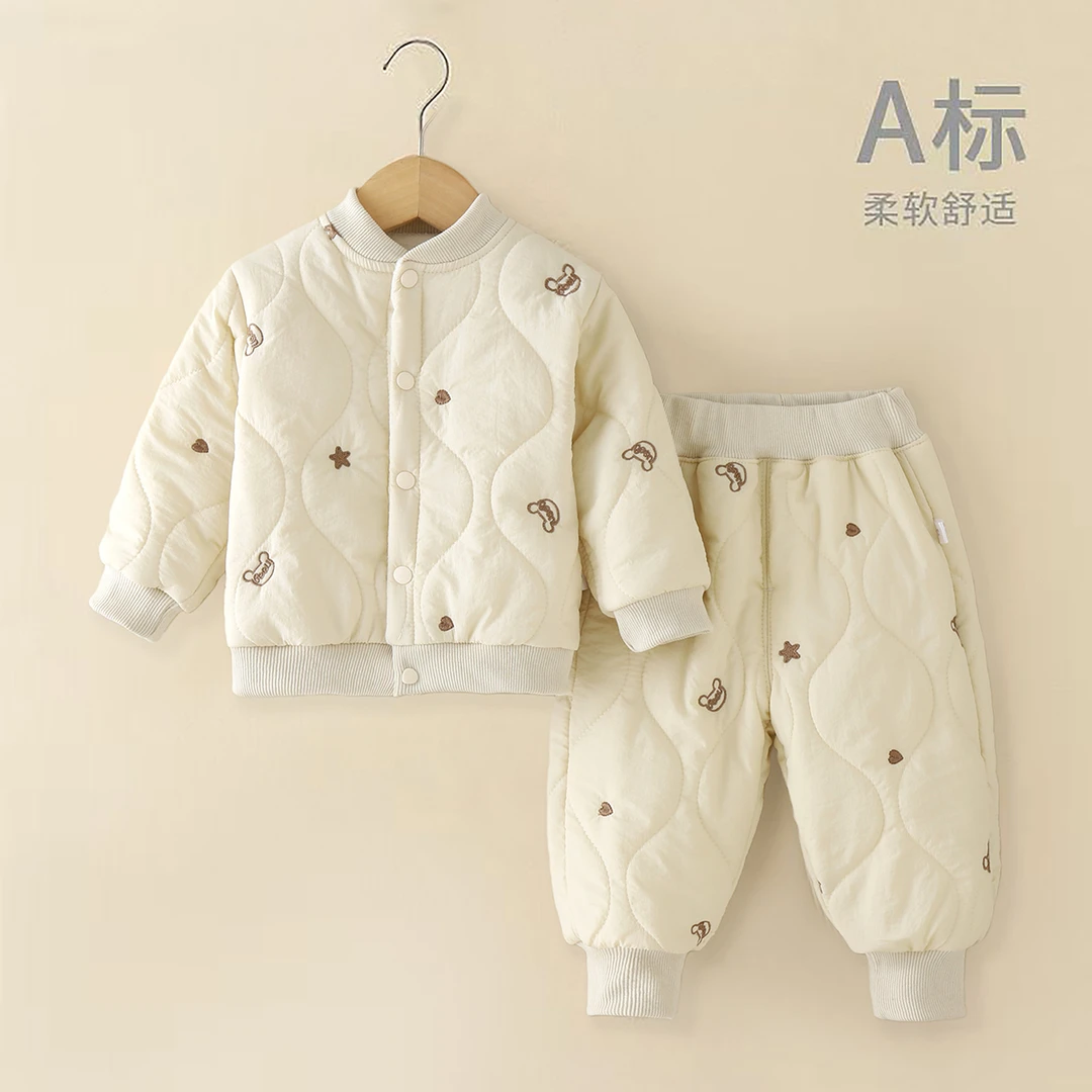【断码福利加厚棉服】儿童加厚套装棉袄厚款婴幼儿保暖套装双层保暖