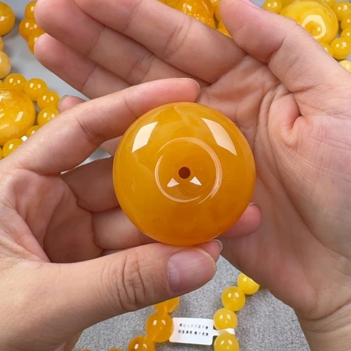 未镶嵌毛衣链蜜蜡