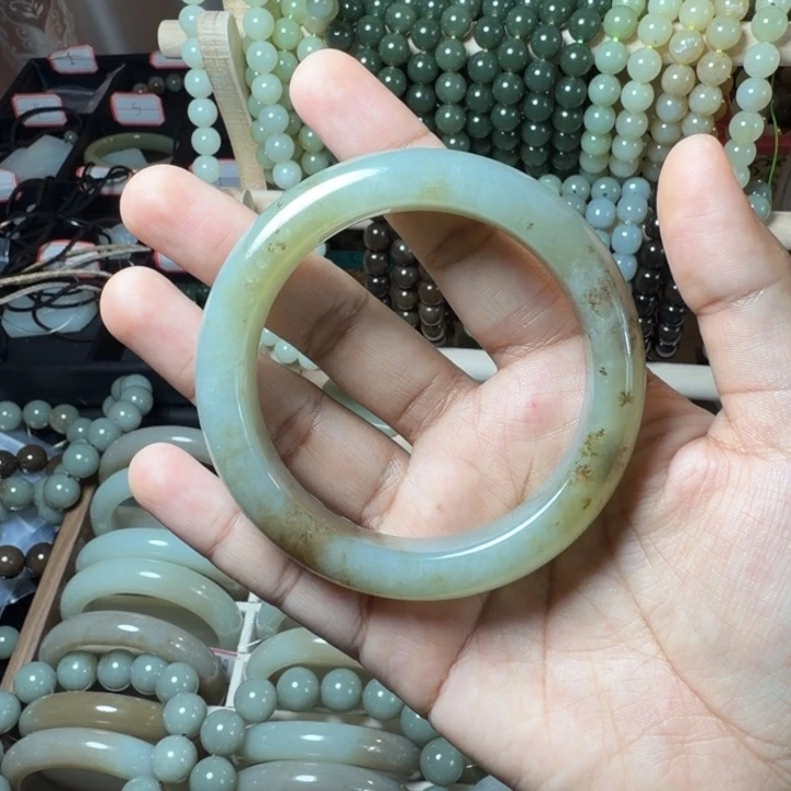 竹***）和田玉（糖玉）未镶嵌手链