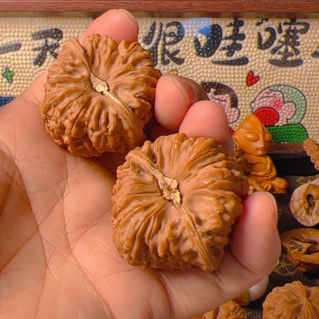 把件文玩核桃凹底42
