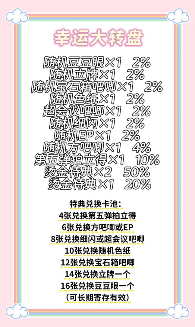 pjsk世界计划豆豆眼立牌幸运大转盘