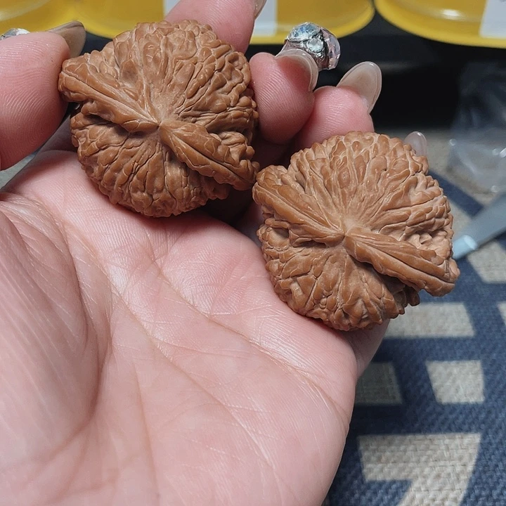 文玩核桃把件萬**缰白狮子43