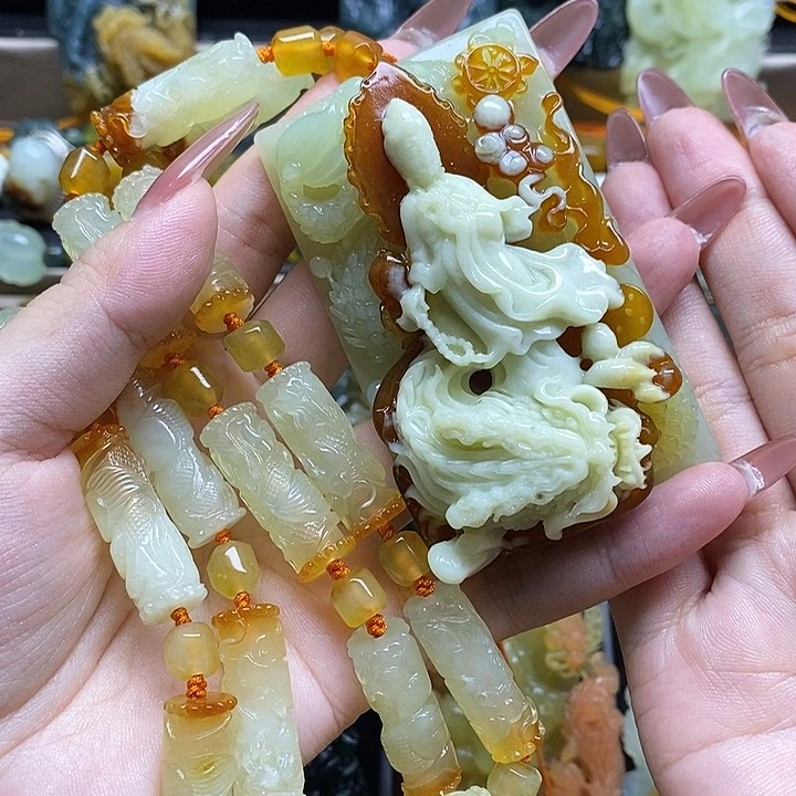 蛇纹石玉颈饰未镶嵌L*L