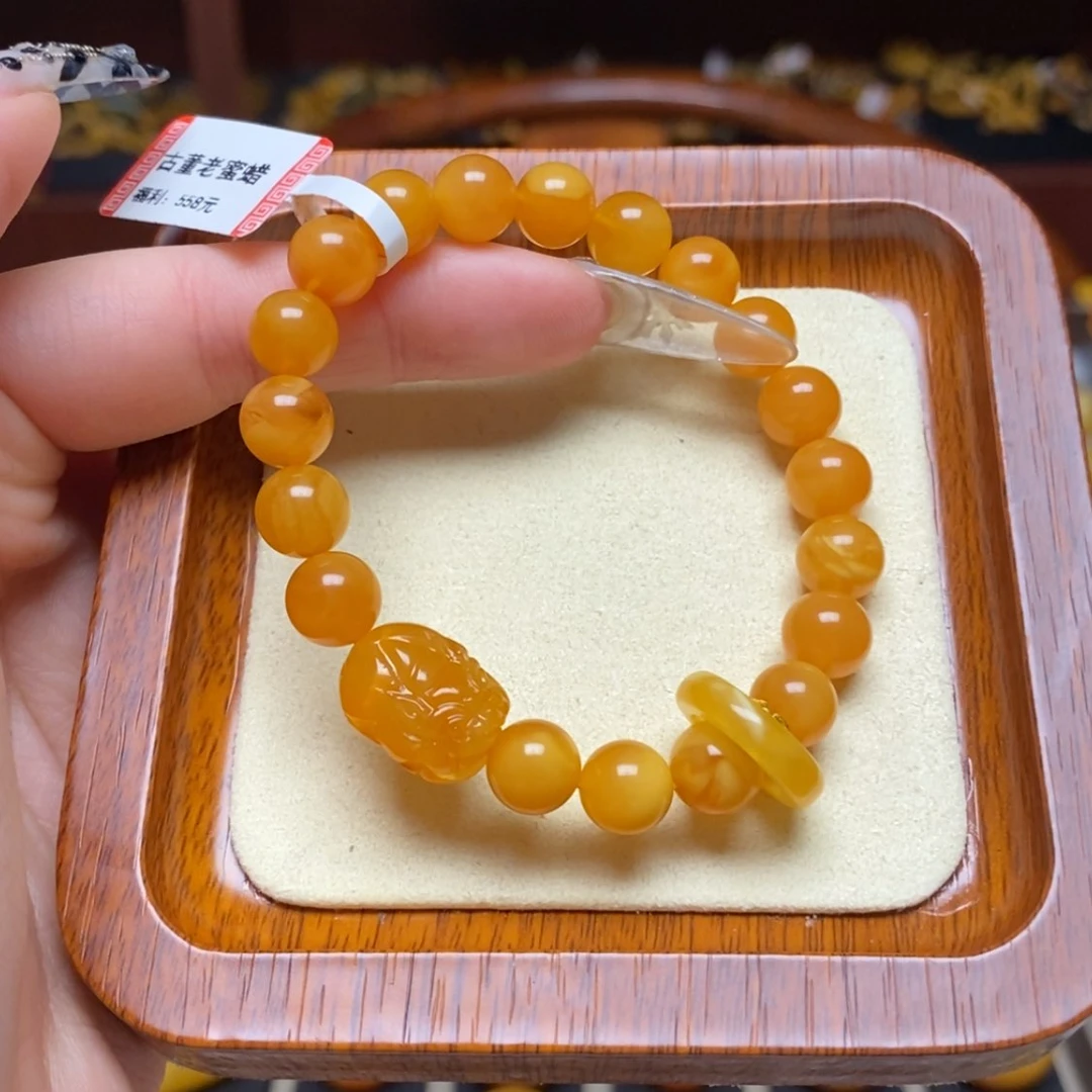 【闪购商品】蜜蜡手链未镶嵌手串