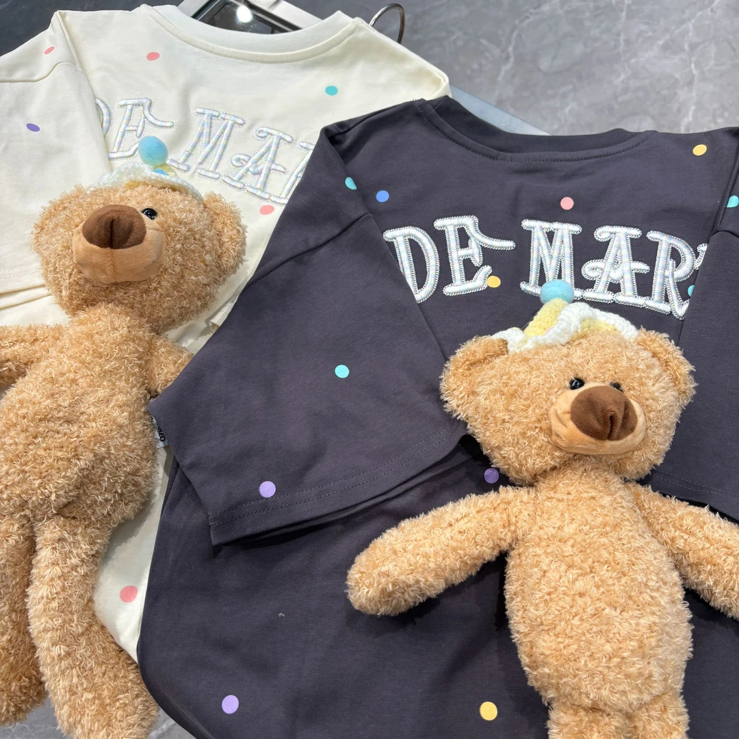 【YU·PP】（002）小众秀场大玩偶涂鸦斑点泡泡彩绣短袖（P0247）