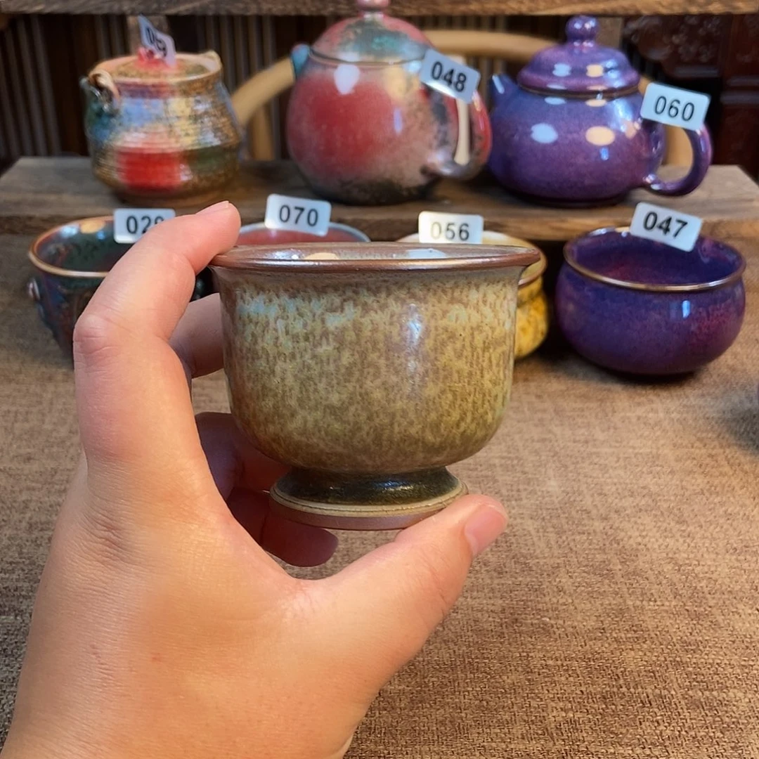 瓷片钧瓷主人杯杯