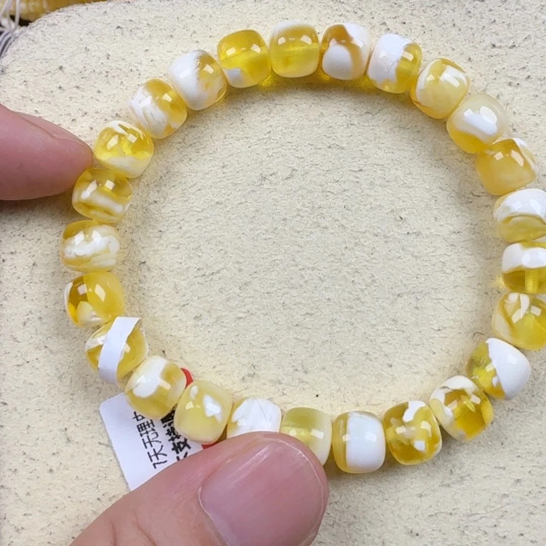 未镶嵌琥珀手链软*，