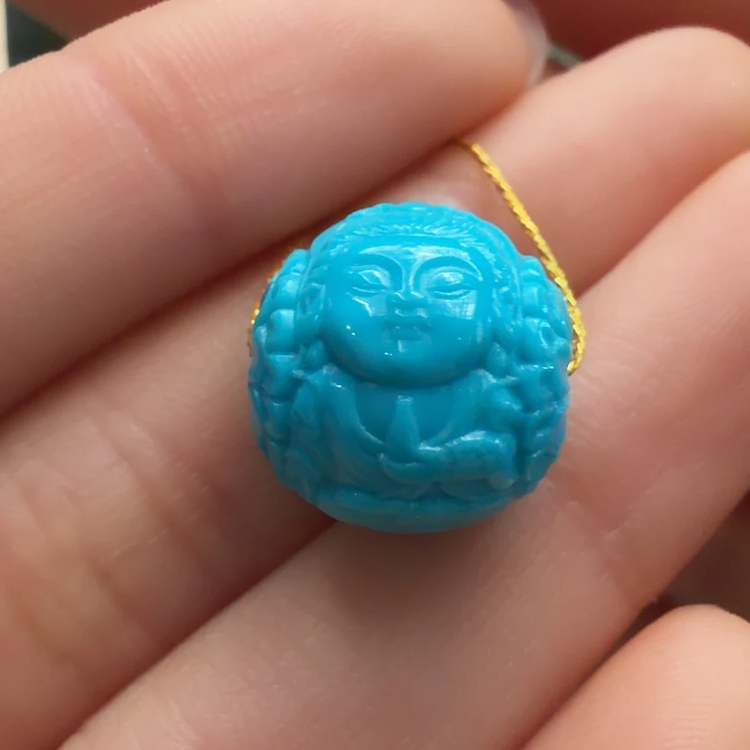 绿松石未镶嵌颈饰