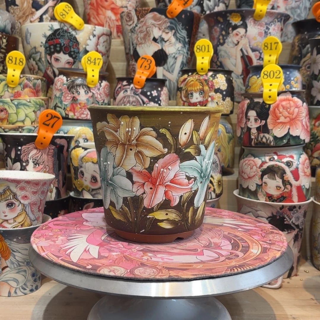 景德镇手绘花盆陶瓷14/15