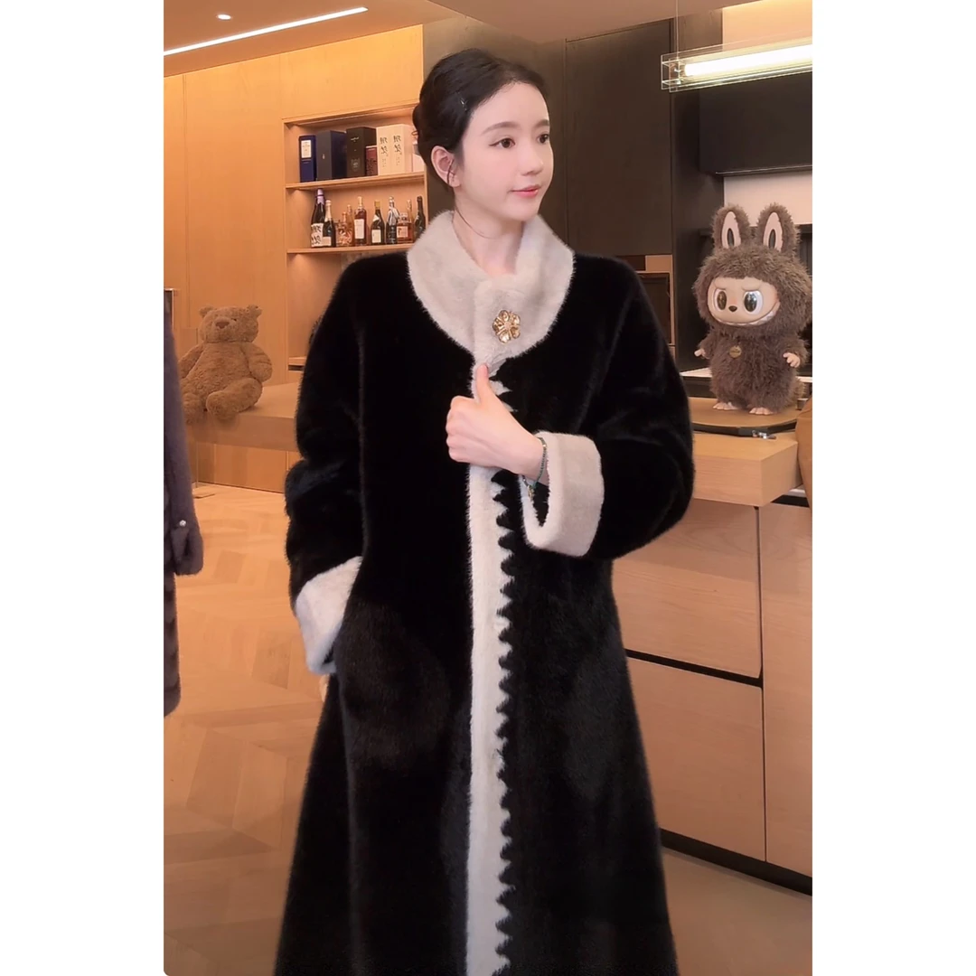 Zwinnie/詹维尼【富贵】秋冬轻奢优雅老钱风毛毛外套 XH-WPP202506