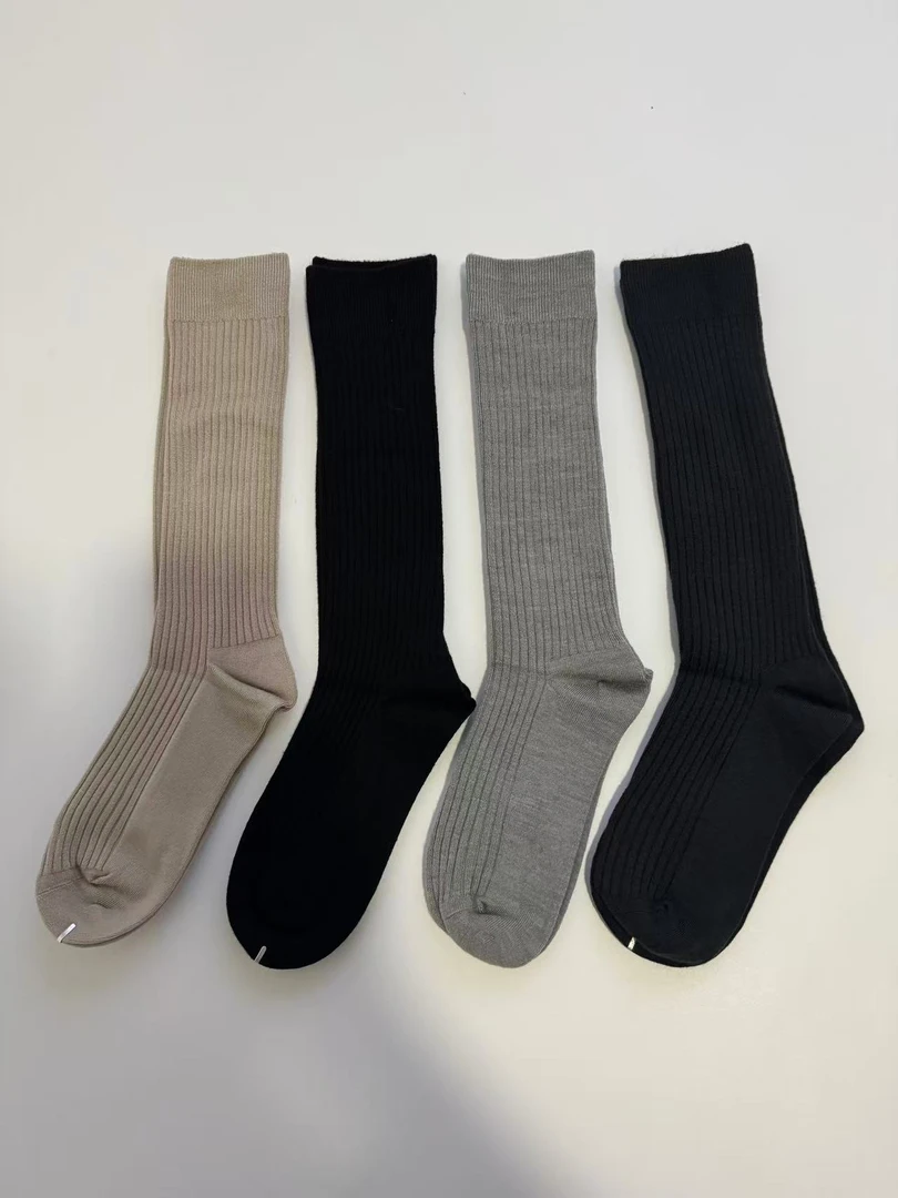 秋冬上新 时尚洋气保暖羊毛小腿袜大腿袜美腿袜堆堆袜女