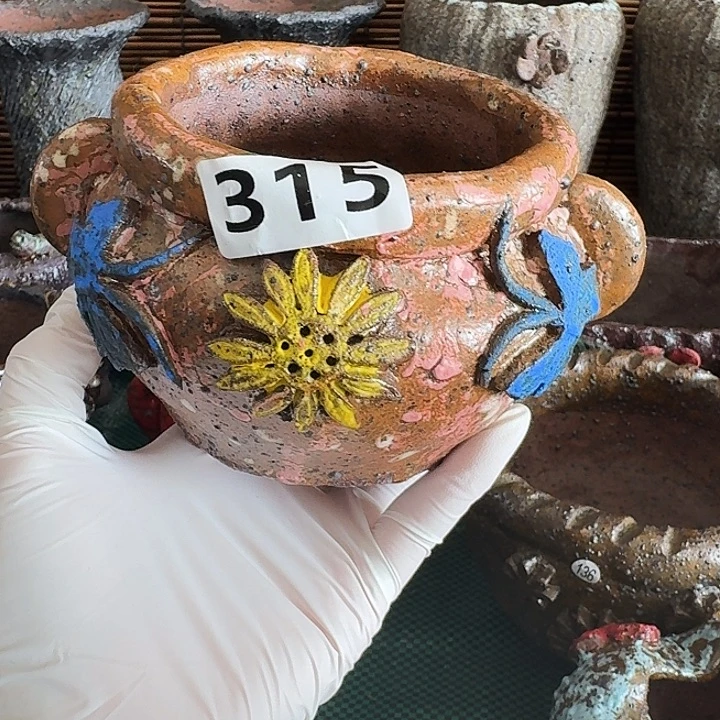 内口8高9粗陶手工