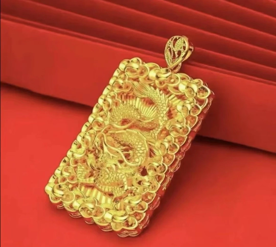 合金吊坠 【龙牌吊坠】男士男款气质时尚百搭潮流大气素款传承经典