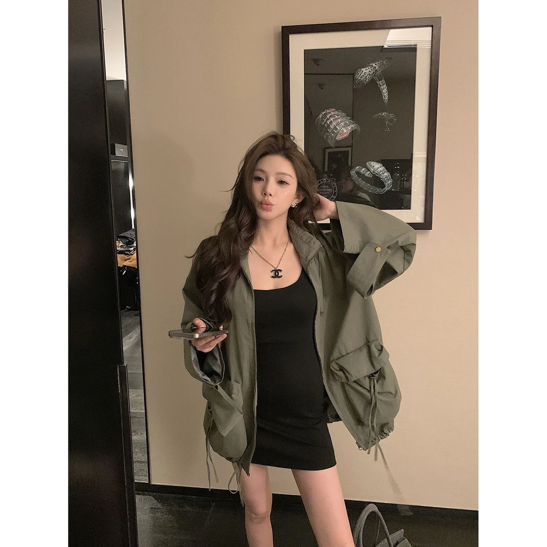 【清仓特惠】邱肉瑶 显瘦收腰复古吊带连衣裙女秋季新款内搭包臀裙