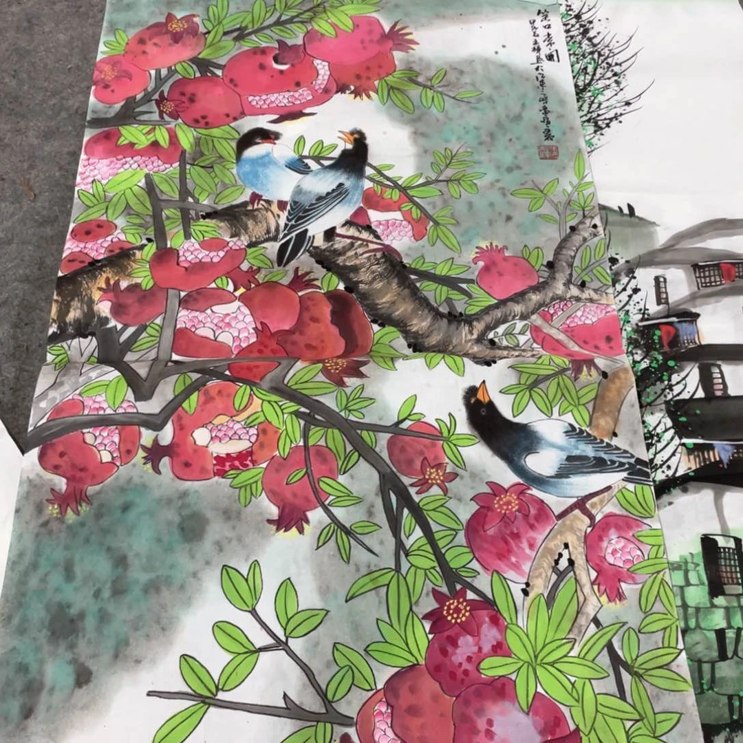 国画国画作品画心一张