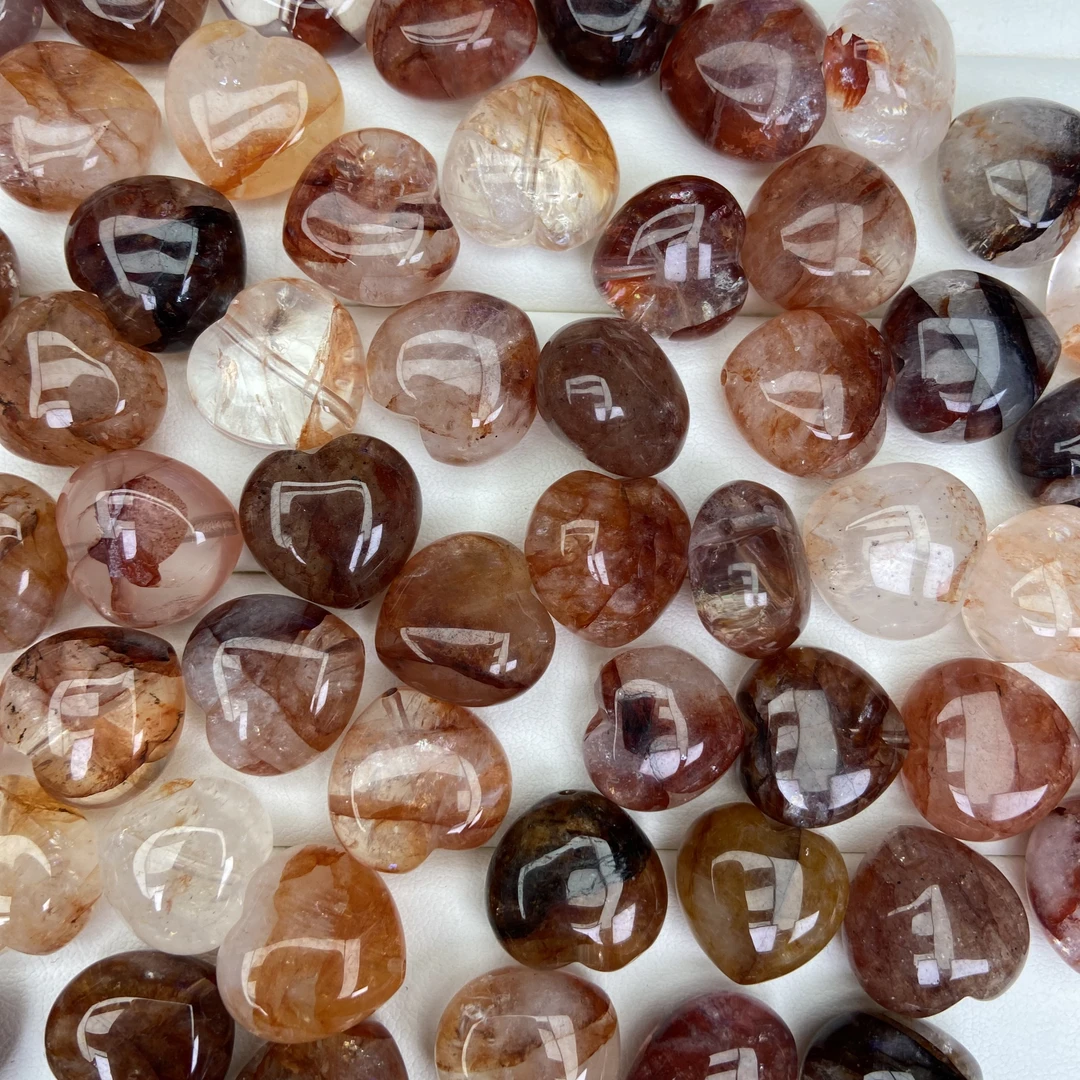 天然水晶胶花爱心多样性拍一发二A759