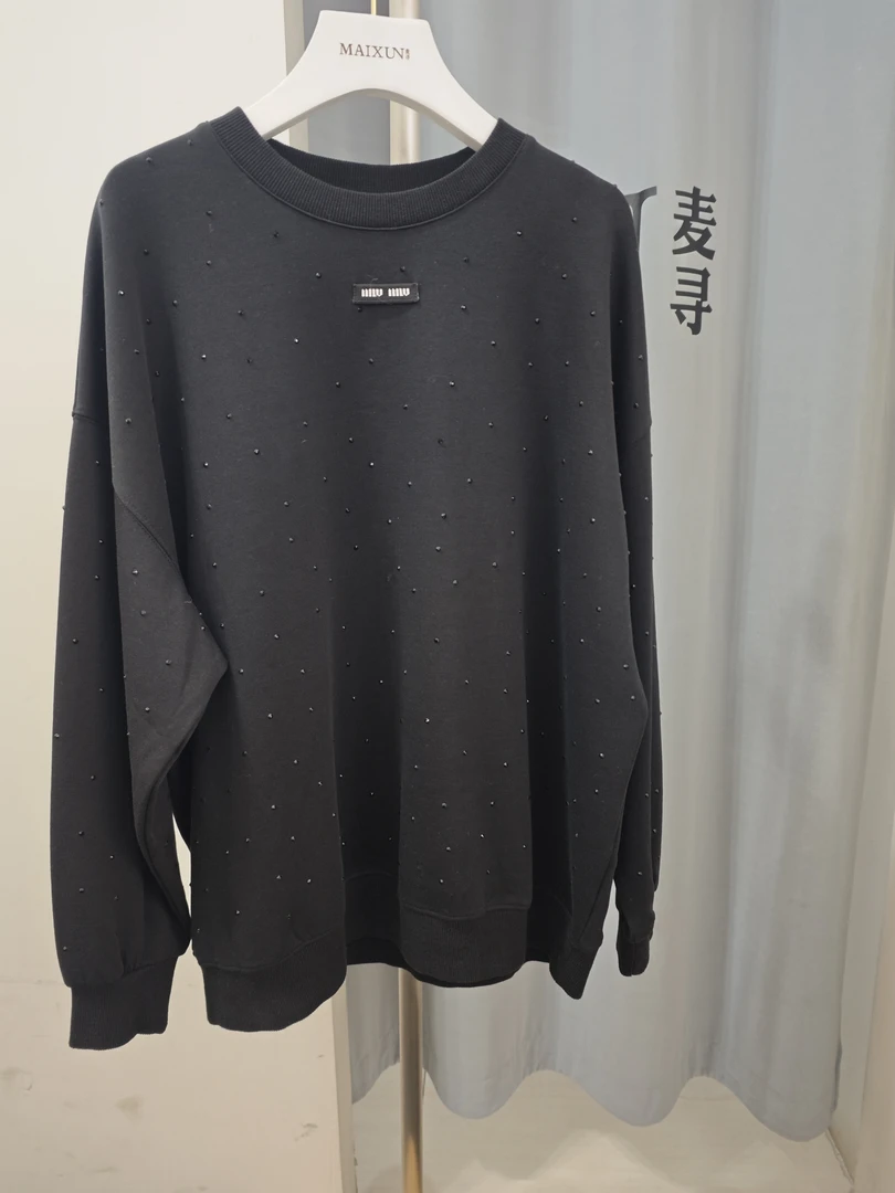 麦寻正品wymxp007春秋卫衣宽松休闲减龄衣长68