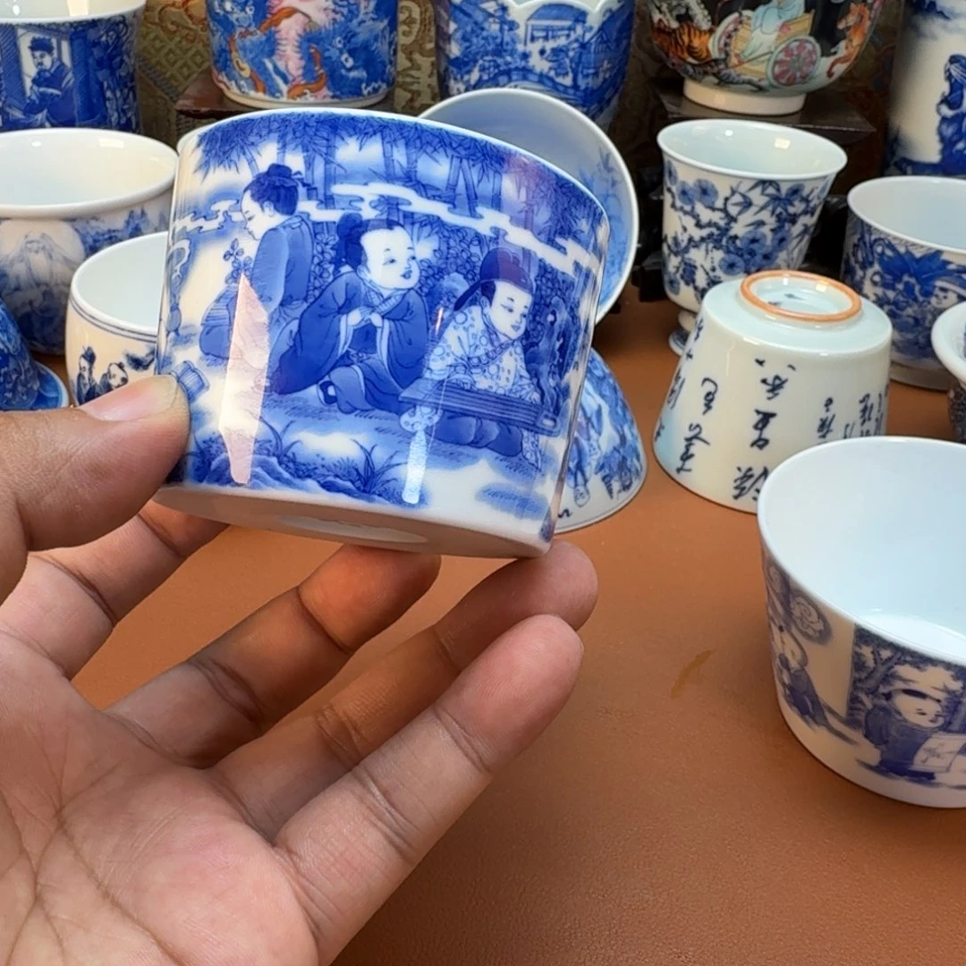 尤***杯子陶景德镇全手工手绘陶瓷