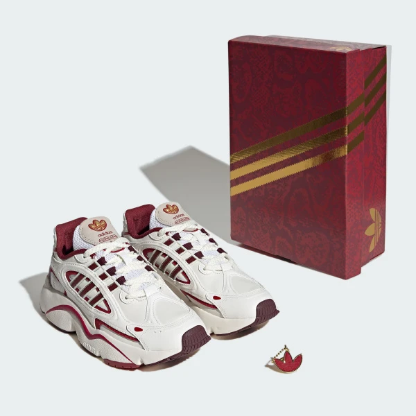 adidas/阿迪达斯 蛇年新年款经典复古轻盈百搭运动老爹鞋 JR0090