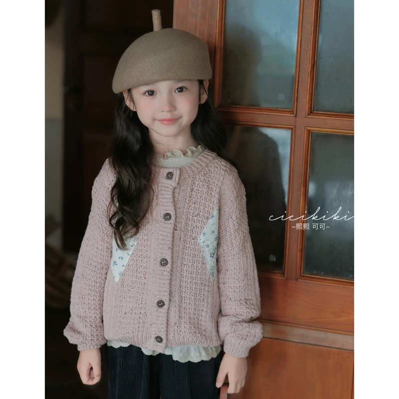 【慕斯】儿童童装秋冬时尚百搭长袖针织开衫外套熙熙可可MY2452
