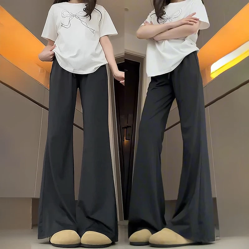 KM8399冰丝微喇运动裤