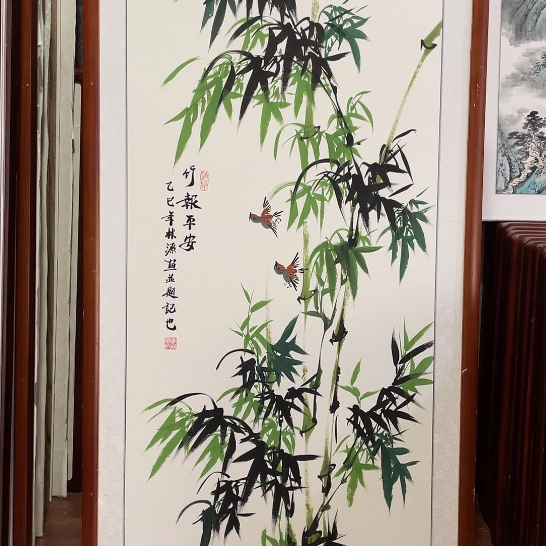 国画带框尺寸63*123厘米