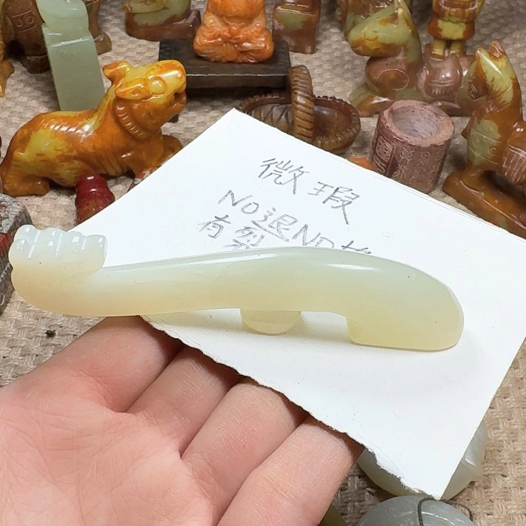 白玉菩提吊坠柿挂件