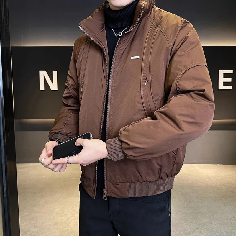 极寒羽绒服男士立领冬季2025新款潮牌短款加厚休闲外套冬装衣服潮