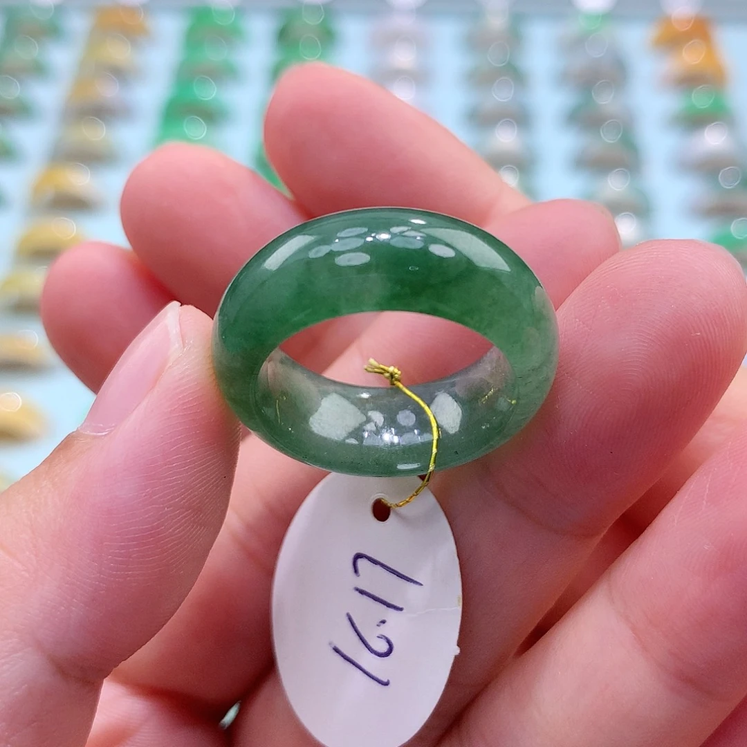 未镶嵌戒指翡翠1617圈