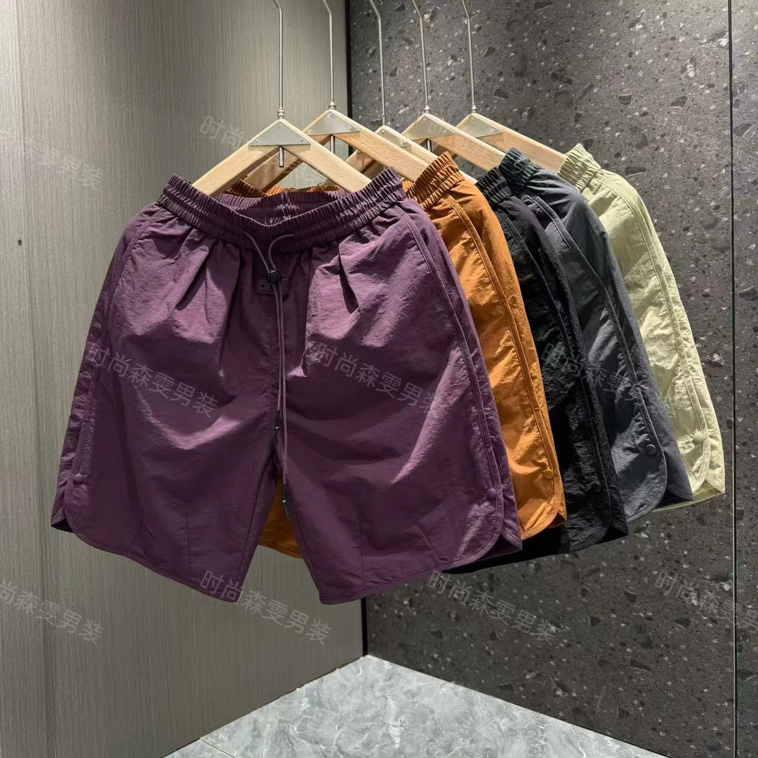 夏季纯色薄款潮流户外休闲简约男士短裤高端8311