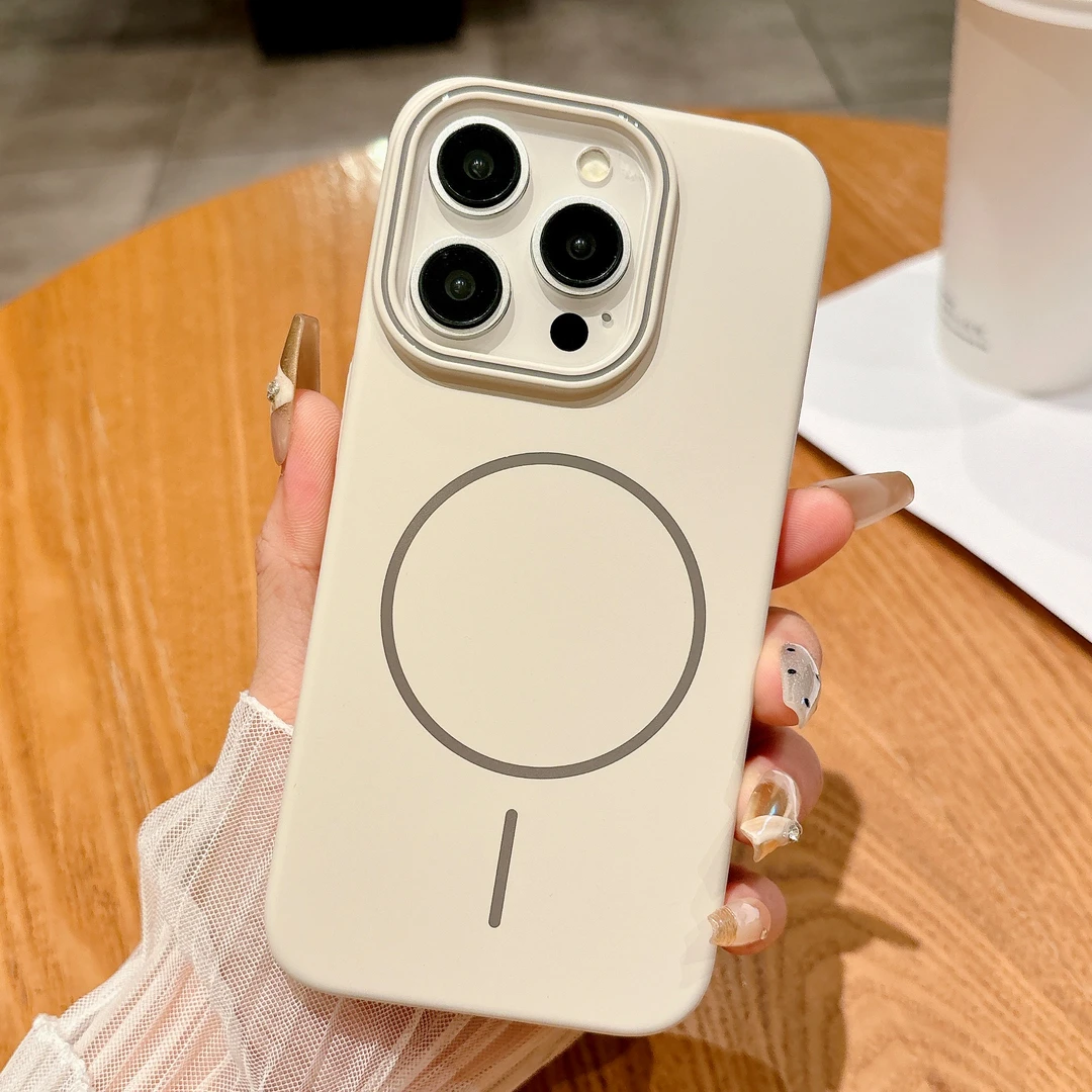 适用苹果17pro手机壳iphone16promax细圈磁吸iPhone15pro超薄磨砂