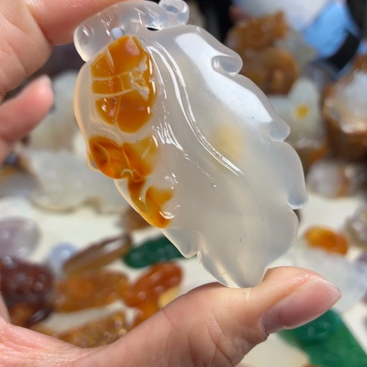 玛瑙/玉髓未镶嵌吊坠(不含链)