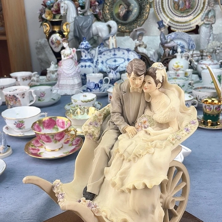 中古欧瓷瓷器小房子