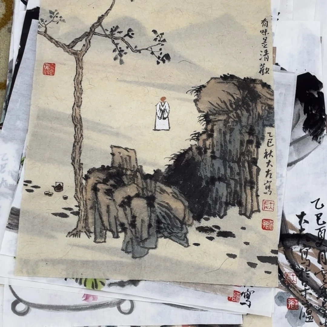 国画大左老师作品刘