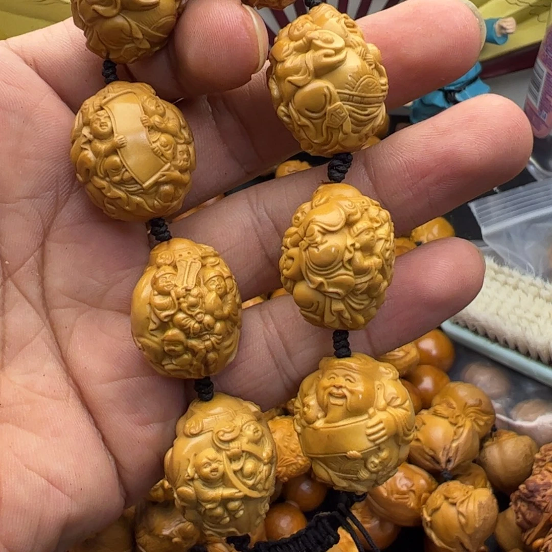 橄榄核手串/手链沐五子财神