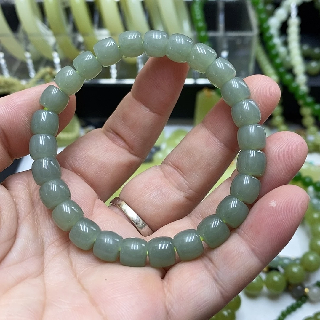 和田玉未镶嵌手链