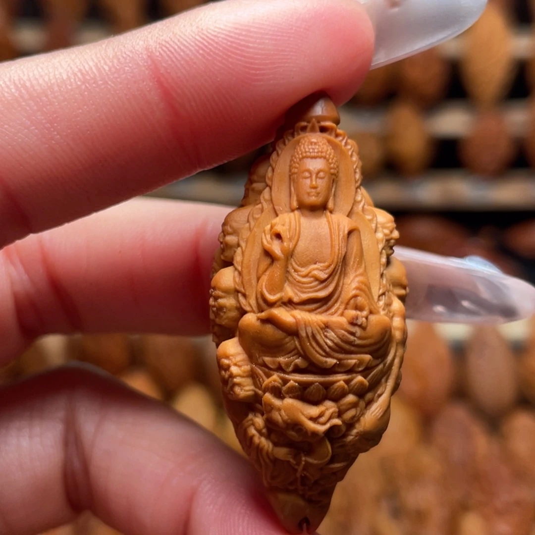 手串/手链橄榄核十八罗汉拜如来