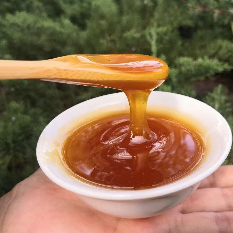 土蜂蜜现压秦岭深山野生放养木桶一年取一次自然成熟原蜜封盖蜜