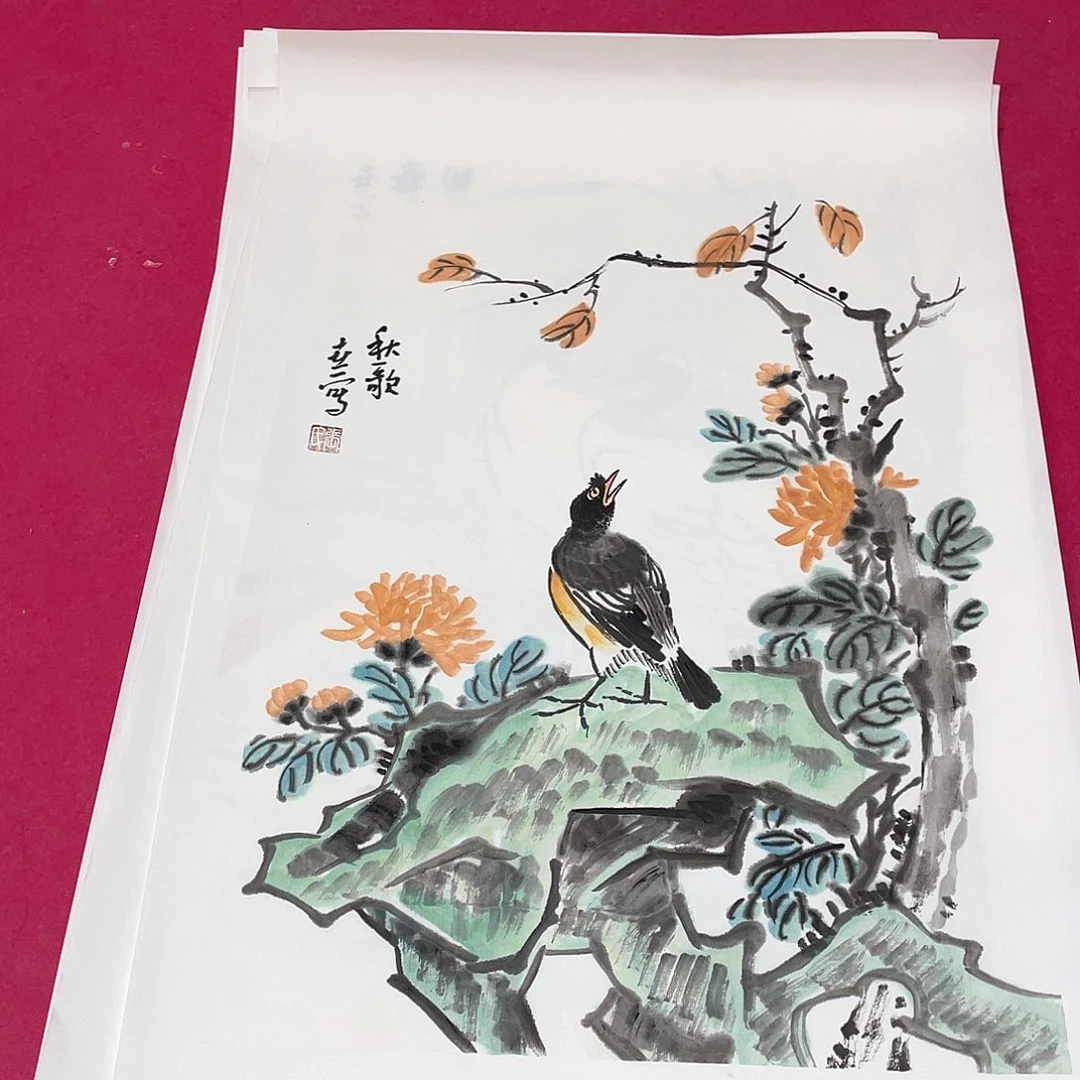 国画1.4平尺国画作品