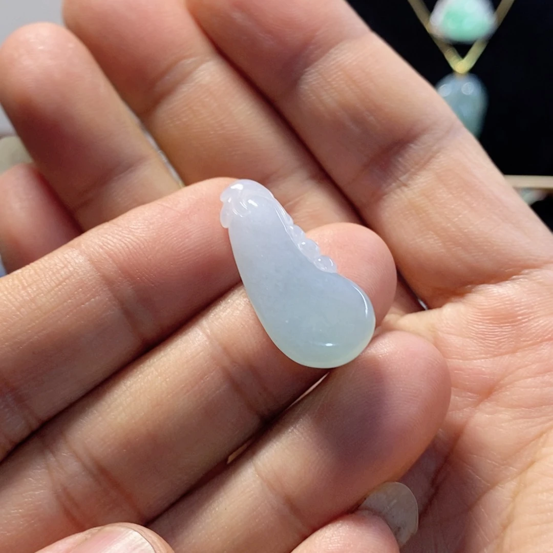 翡翠未镶嵌吊坠(不含链)缅甸翡翠A货福瓜