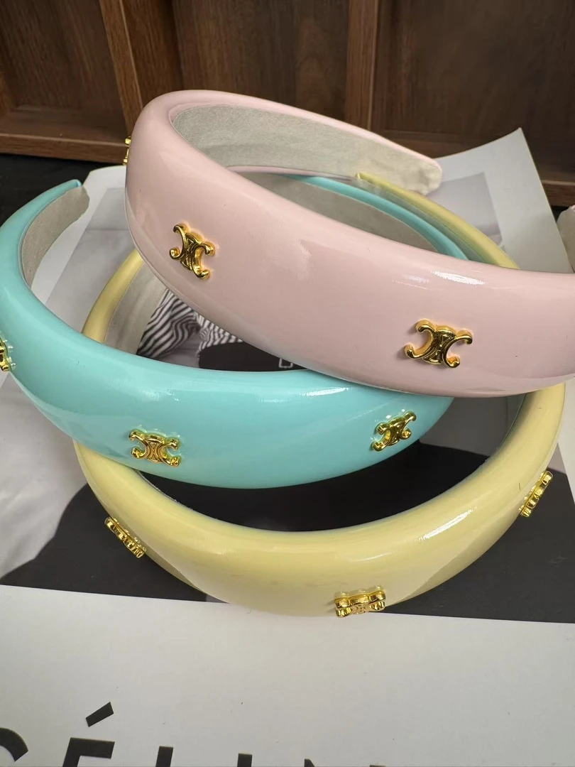 门纯色网红发箍绿色头箍欧美风复古港风韩版韩式日韩